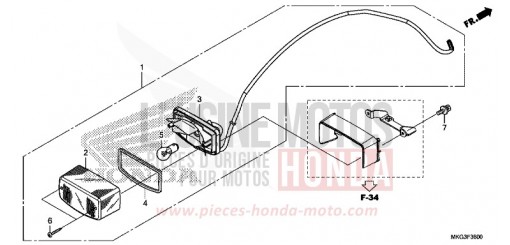 FEU ARRIERE CMX500AH de 2017